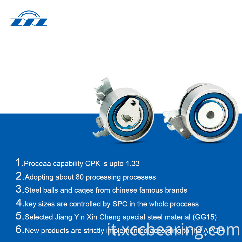 Tensioner bearings